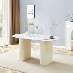 Table à Manger - Effet Travertin - Rox