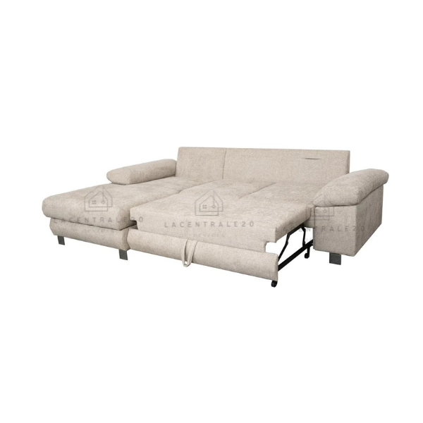 Canapé d’angle - Convertible avec coffre de rangement – 260x170 cm - Marseille