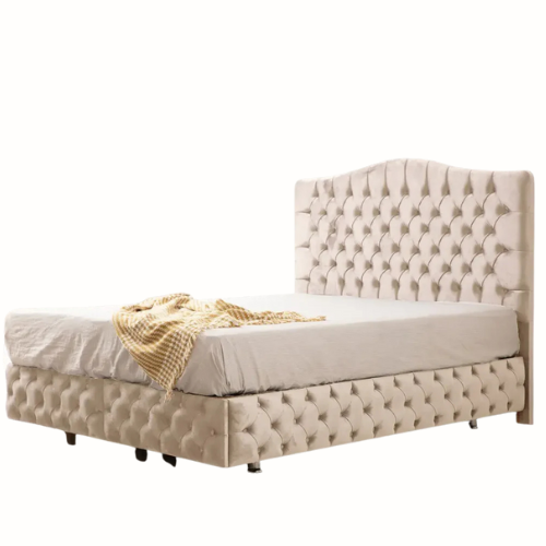 Lit coffre - Beige - Paris