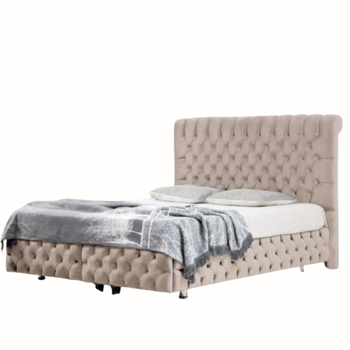 Lit coffre - Beige - Luna