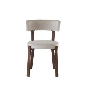 Chaises salle à manger  – Pieds effet noyer – Lots de 2/4/6 – Nordik
