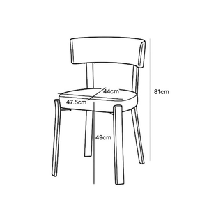 Chaises salle à manger  – Pieds effet noyer – Lots de 2/4/6 – Nordik