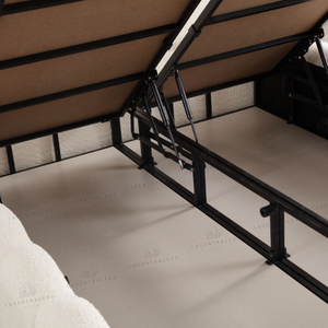 Lit coffre - Laine bouclée - Bubble