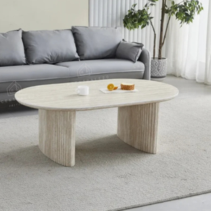 Table basse - Effet Travertin - Joséphine