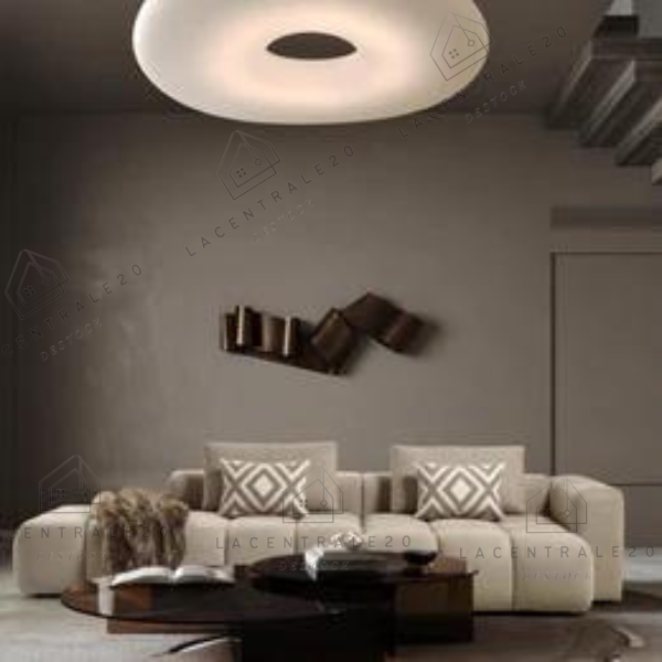 Canapé d’angle – Tissu laine bouclée ou velours - Milan