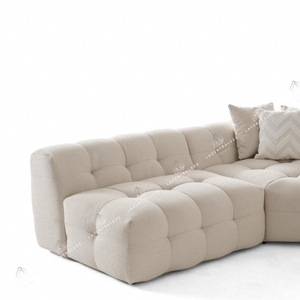 Canapé d’angle – Tissu laine bouclée ou velours - 315 cm – Big Carmen