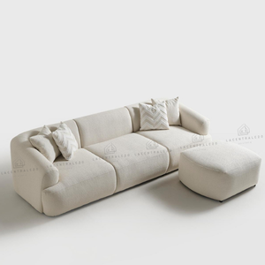 Canapé fixe - Tissu laine bouclée ou velours – Porto fixe