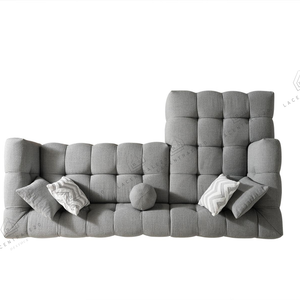 Canapé d’angle – Tissu laine bouclée – Carmen