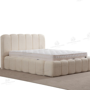 Lit coffre - Laine bouclée - Bubble