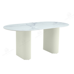 Table à Manger - Effet Travertin - Rox