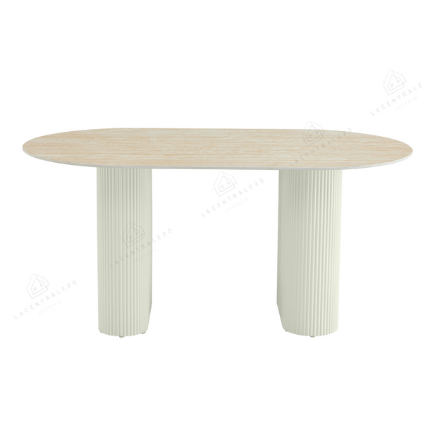 Table à Manger - Effet Travertin - Rox