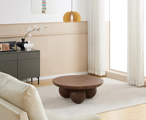 Table basse  Boule Effet noyer
