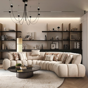 Canapé Modulable - 4/5 modules - Angle réversible - Lune