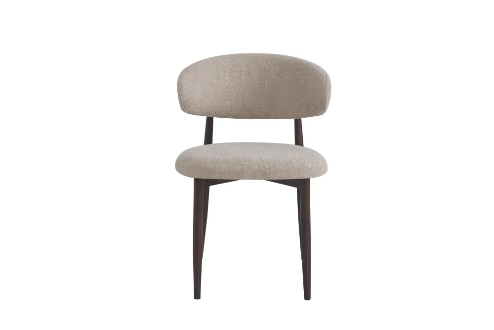 Chaise Lucile effet noyer grain Moka