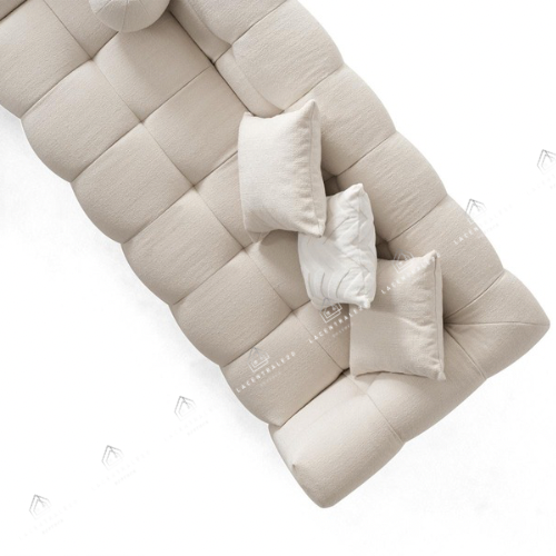 Canapé d’angle – Tissu laine bouclée ou velours - 315 cm – Big Carmen