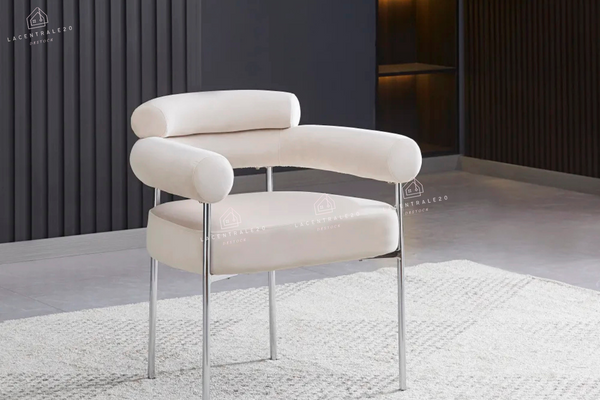 Chaise salle à manger – velours / sergé / laine bouclée – pieds (noir / chrome / gold) – Lot de 2 / 4 / 6 – Bulle