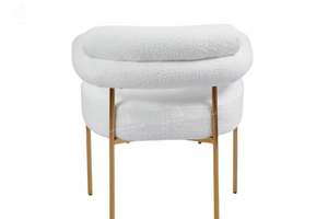 Chaise salle à manger – velours / sergé / laine bouclée – pieds (noir / chrome / gold) – Lot de 2 / 4 / 6 – Bulle