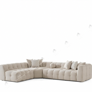 Canapé d’angle – Tissu laine bouclée ou velours - 315 cm – Big Carmen