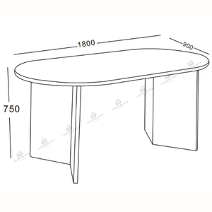 Table à manger - Effet Noyer - Page