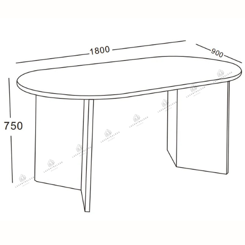 Table à manger - Effet Noyer - Page