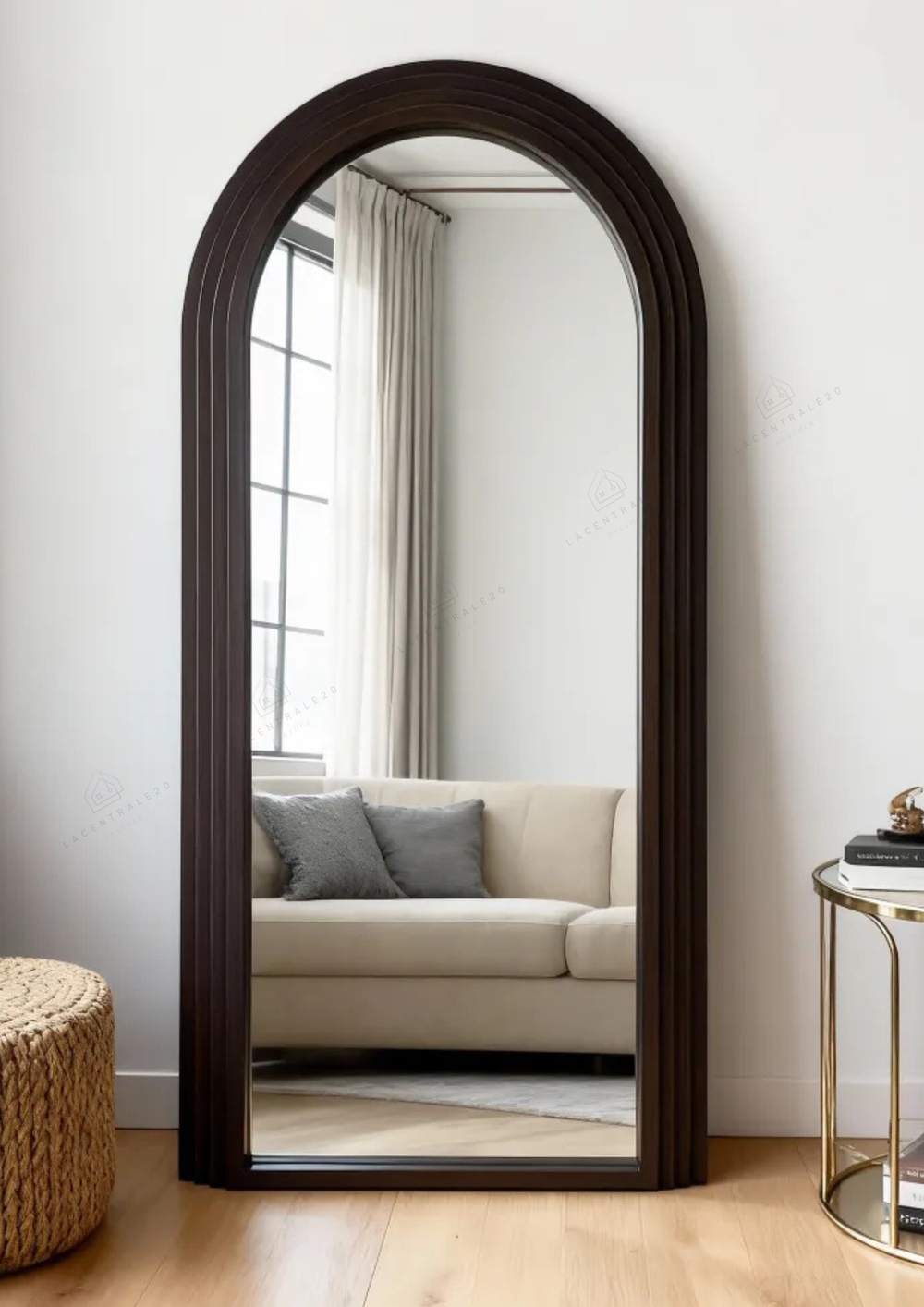 Miroir - Noyer en Arc - Bali