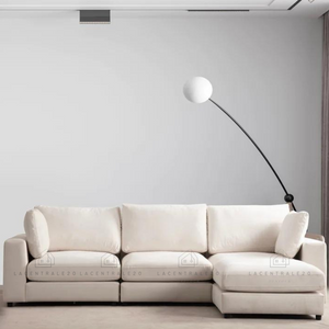 Canapé d’angle - Tissu velours - 3+1 Modulable – Julie