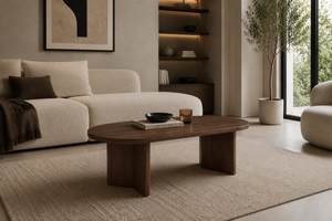 Table basse - Effet noyer - Page