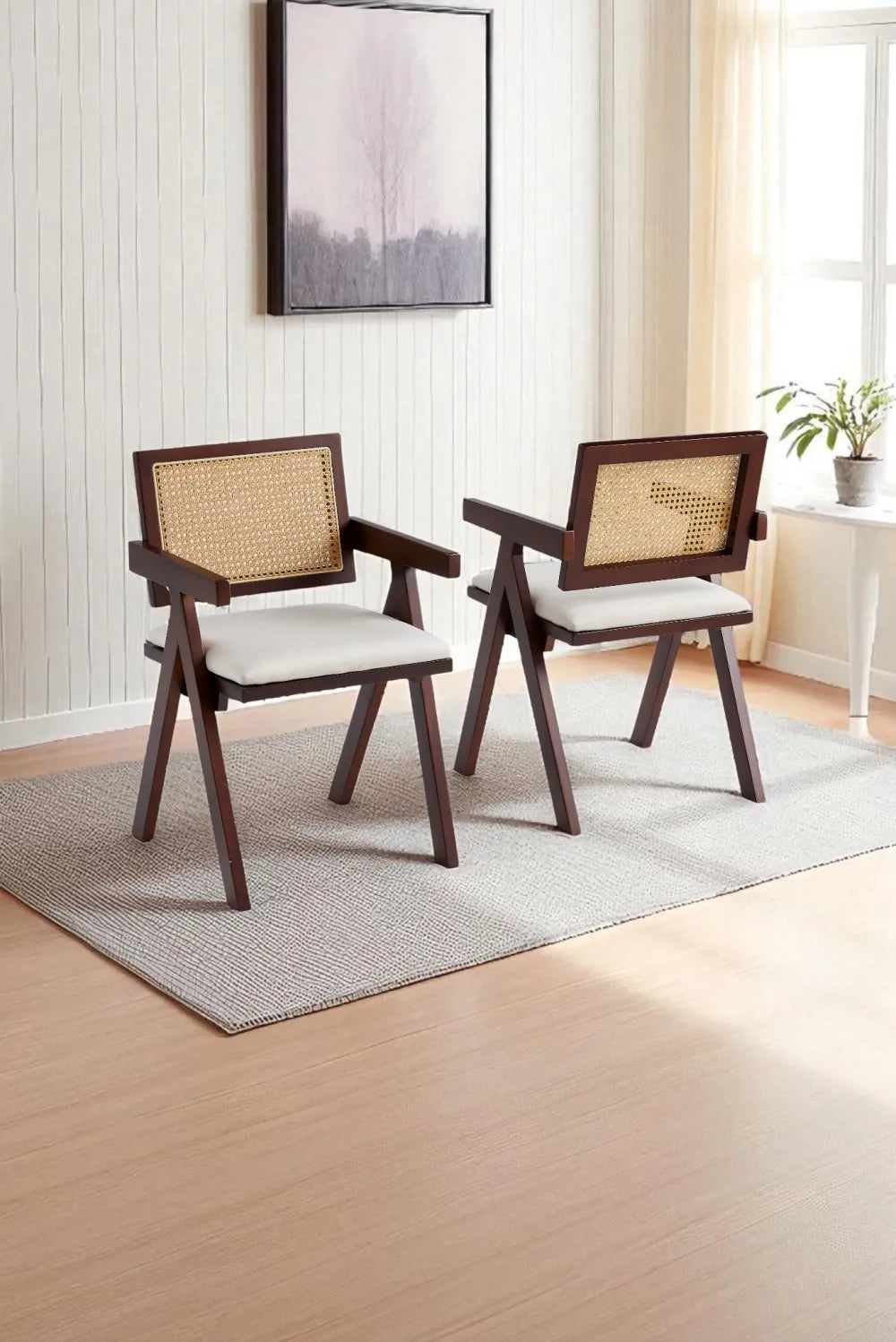 Chaise Rotina couleur noyer