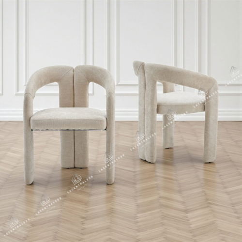 Chaise de salle à manger beige écru – Lots de 2/4/6 – Aria