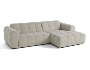 Canapé d’angle - Tissu laine bouclée – convertible -Caprice