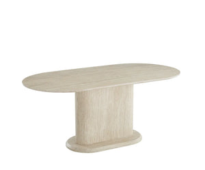 Table à manger – Effet travertin mat - Loka