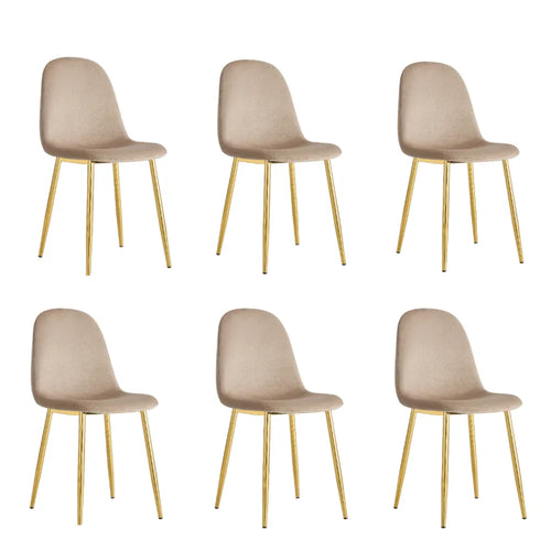 Chaise salle à manger - Tissu velours – Pied métal ( noir / chromé / or )- Lot de 2 / 4 /6 – Scandinave