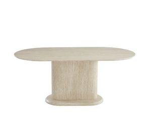 Table à manger – Effet travertin mat - Loka