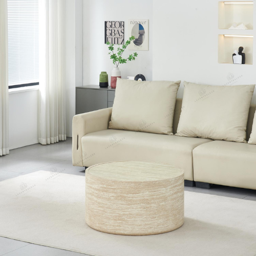 Table basse - Effet travertin -  Noma