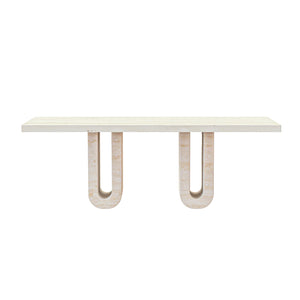 Table à manger - Travertin - Rectangle - Lysa