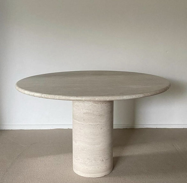 Table à manger - Travertin - Ronde - Octopus