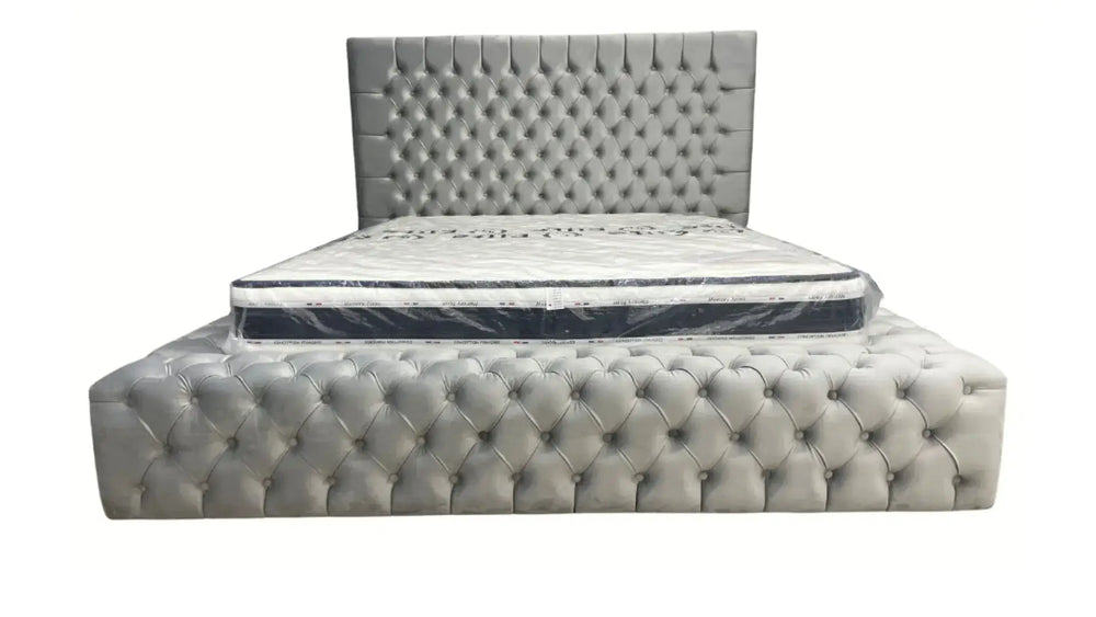 Cadre de lit - Gris - Royal