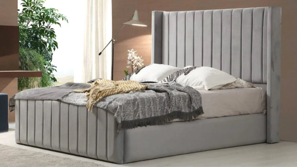 Cadre de lit - Gris - Tokyo