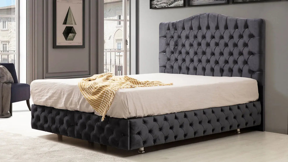 Lit Coffre - Anthracite - Paris