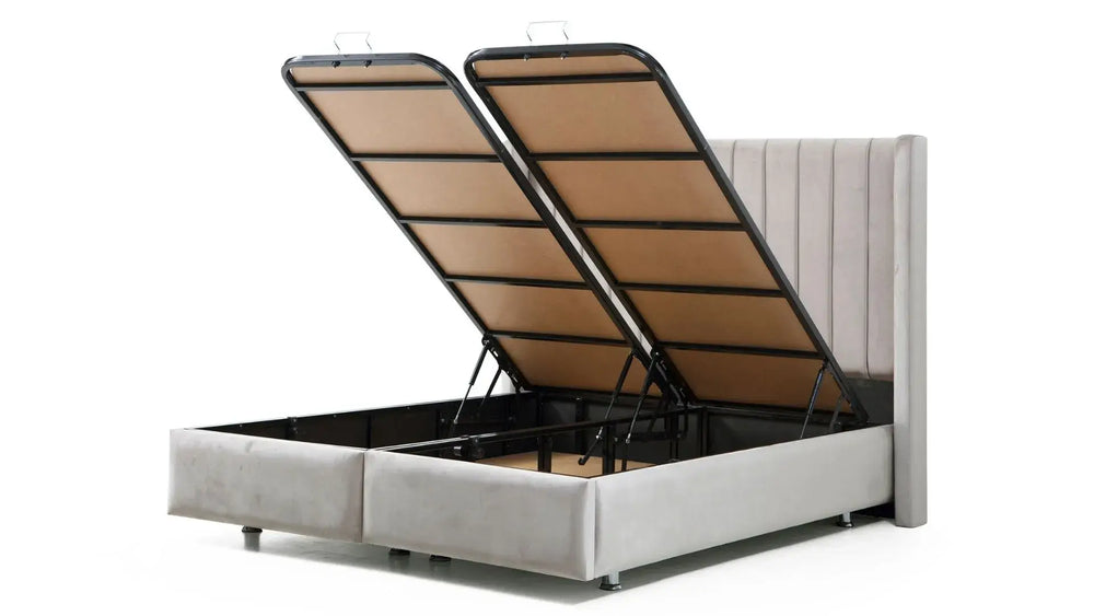 Lit Coffre - Gris - Tokyo